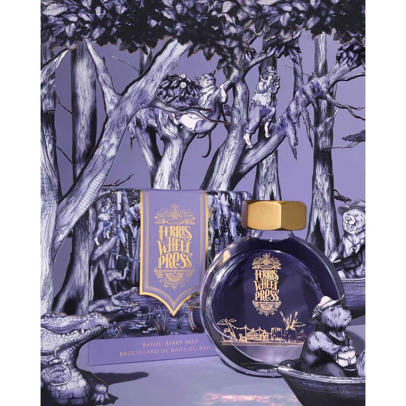 Ferris Wheel Press Fountain Pen Ink - Bayou Berry Mist 38ml image number 3